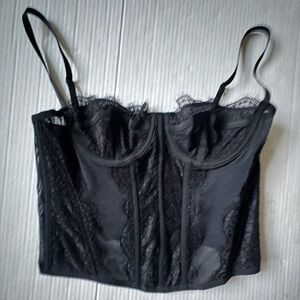 No Brand Corset Lingerie Bra Sheer‎ Underwire Large
